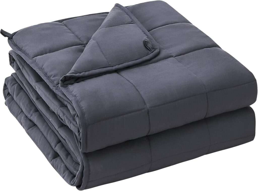 Weighted blanket for anxiety relief and deep sleep – Amazon bestselling sleep aid