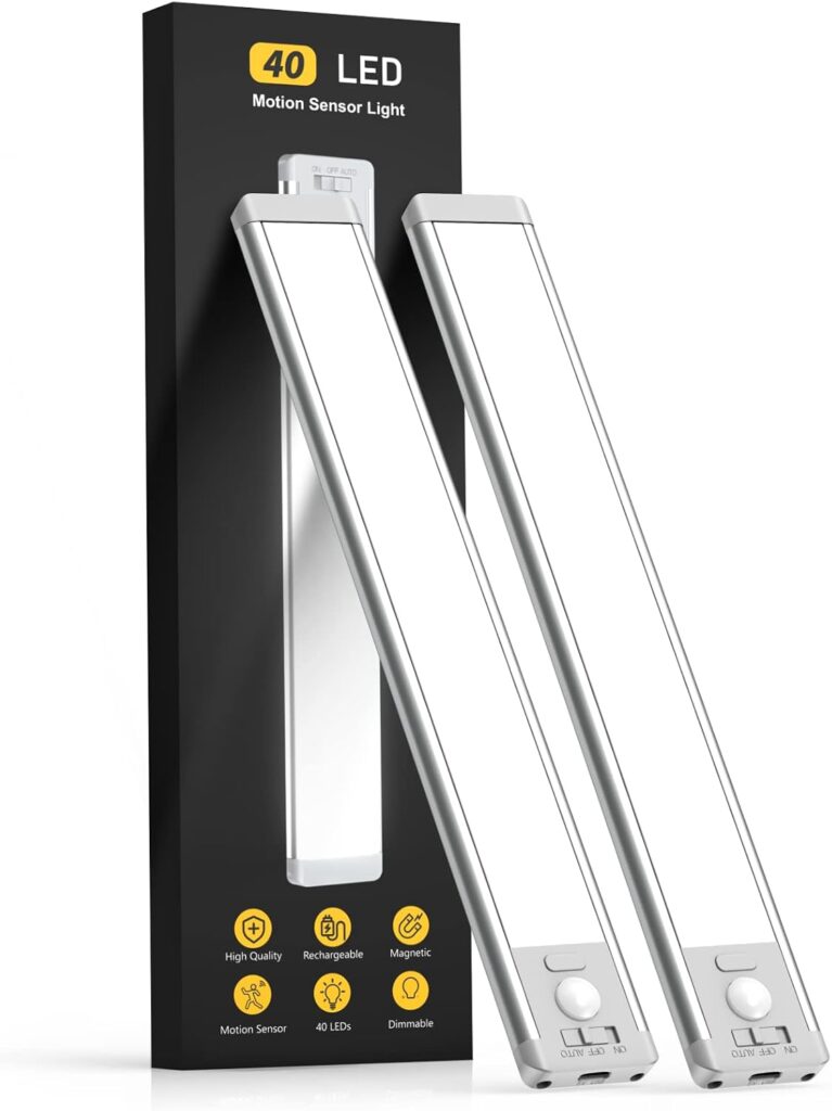 Magnetic LED motion sensor light bar – stick-on rechargeable lighting hack trending on TikTok