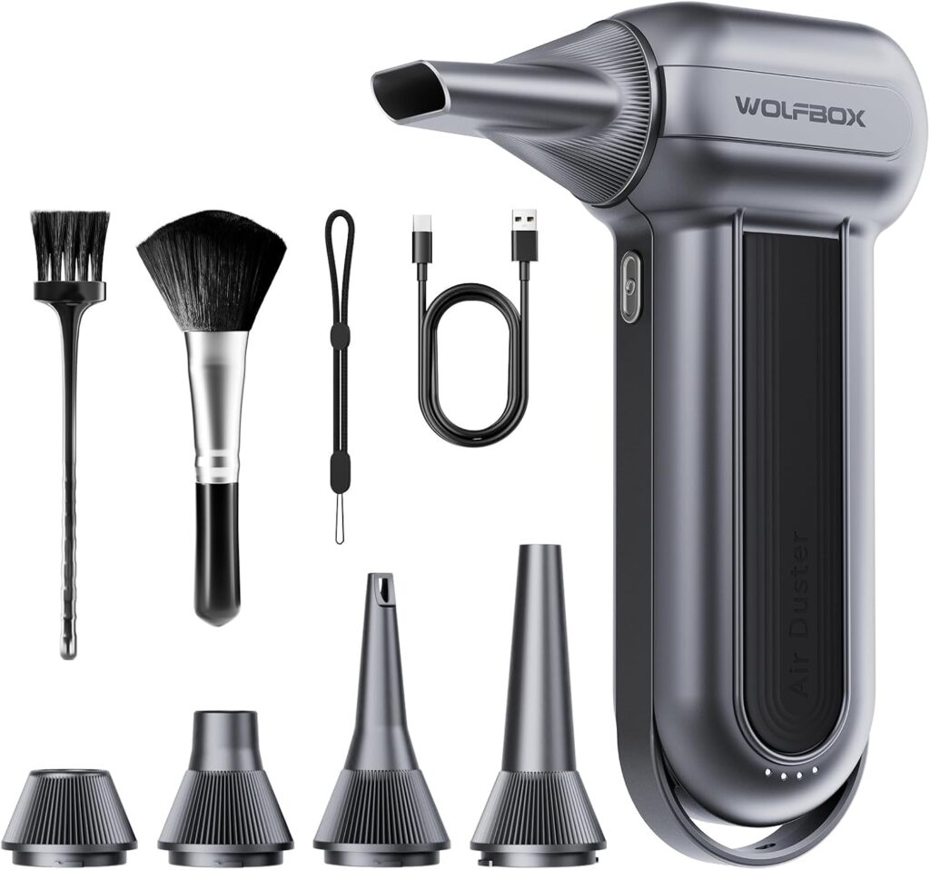 Electric compressed air duster for electronics and dust removal