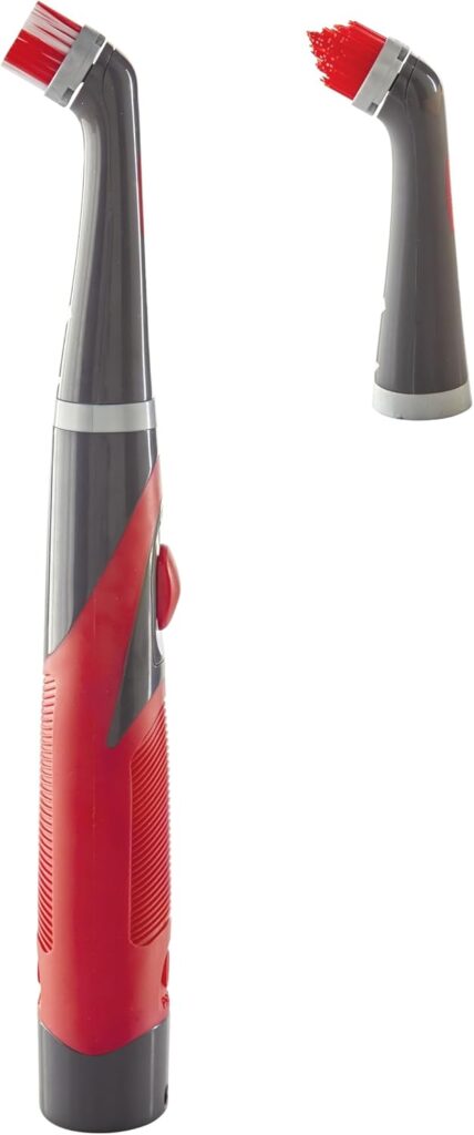 Battery powered Rubbermaid Reveal scrubber for grout and kitchen cleaning