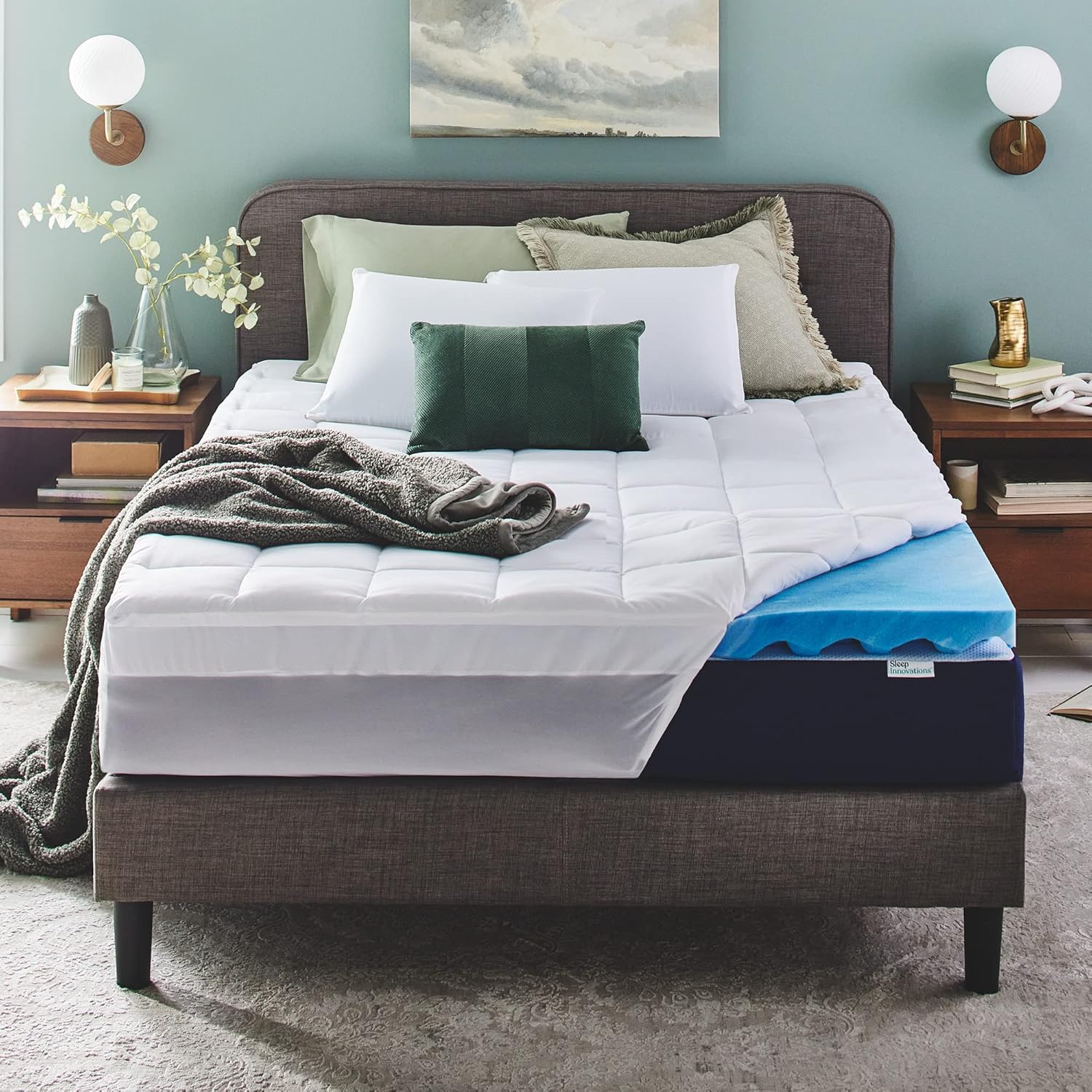 Cooling mattress topper for hot sleepers – breathable and plush sleep surface