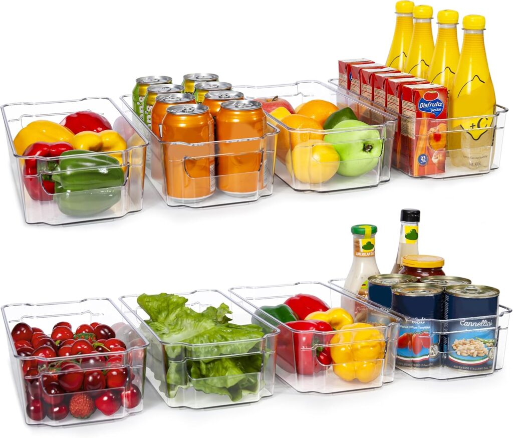 Clear fridge organizer bins – Amazon kitchen storage hack trending on TikTok