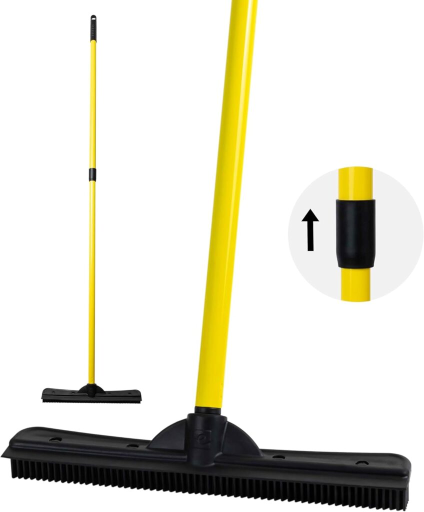 Pet hair remover rubber broom for carpet and floor – Amazon gadget