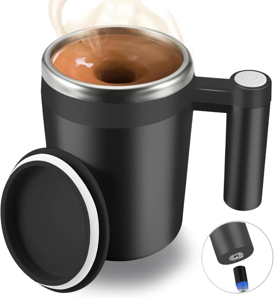 Self-stirring coffee mug – viral Amazon gadget for mixing drinks, loved by TikTok users
