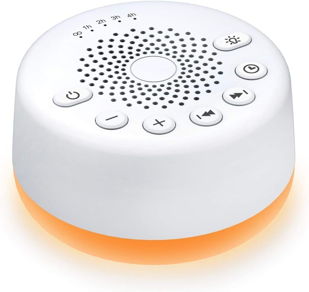 White noise machine for sleep and sound masking – ideal for snorers and city noise