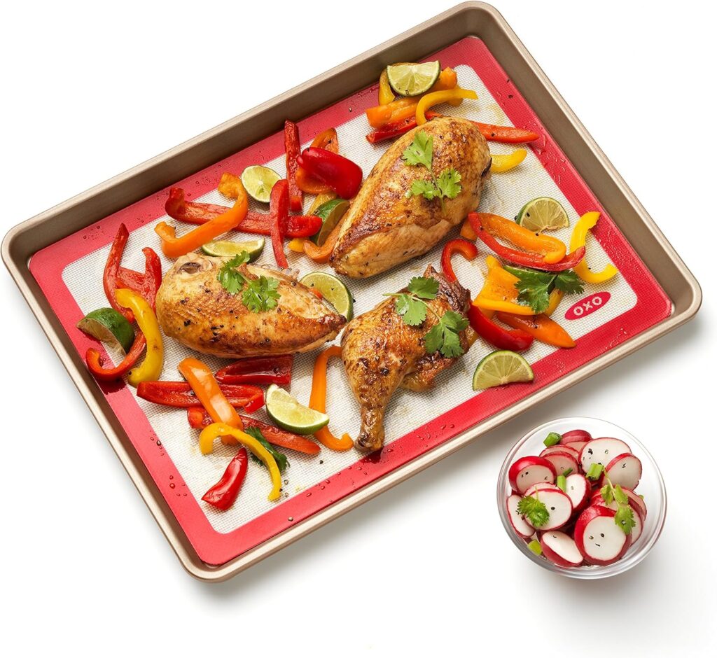 OXO Good Grips Silicone Baking Mat – Bake without sticking or mess thanks to this reusable, non-slip silicone mat.