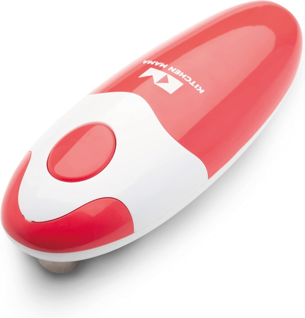Kitchen Mama Electric Can Opener – Open cans effortlessly and safely at the push of a button, perfect for all ages.