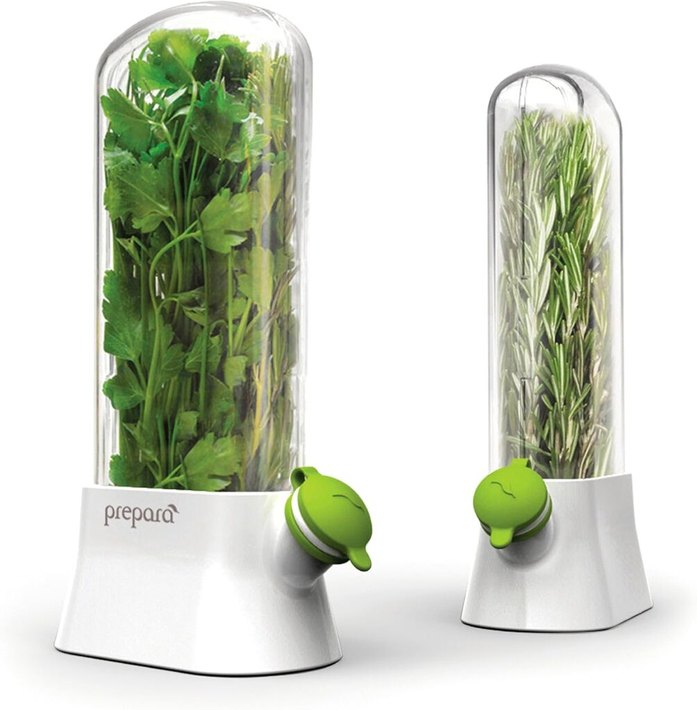 Prepara Herb Saver Pod – Keep herbs fresher up to three times longer in this water-based preservation pod.