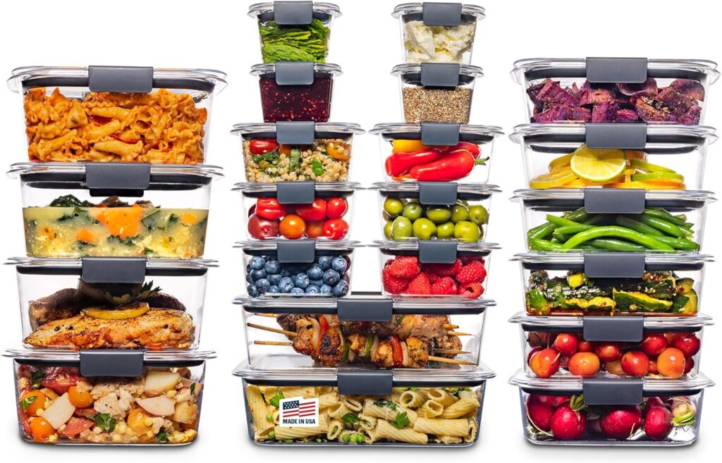 Rubbermaid Brilliance Food Storage Set – Keep food fresher longer with these airtight, leak-proof storage containers.